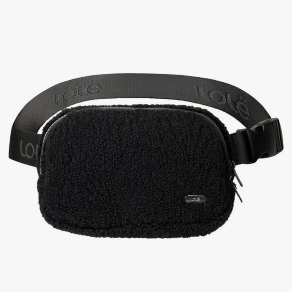 LOLË Convertible Fleece Belt Bag, Cross Body Design, Unisex, Black NWT AUTHENTIC - Picture 8 of 8